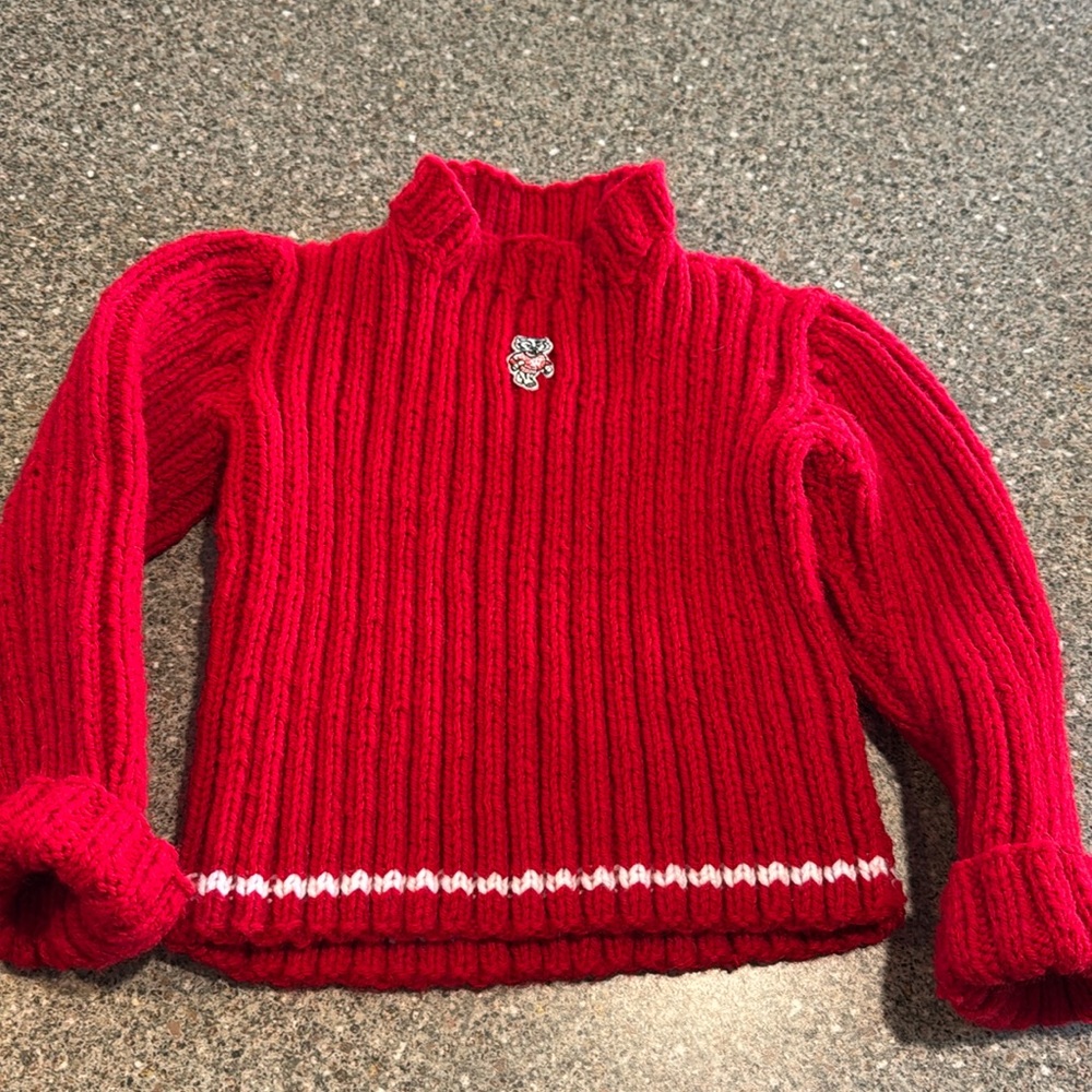 Vintage wisconsin badgers handmade sweater